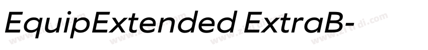 EquipExtended ExtraB字体转换
